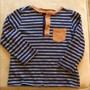 Striped Long Sleeve Henley
